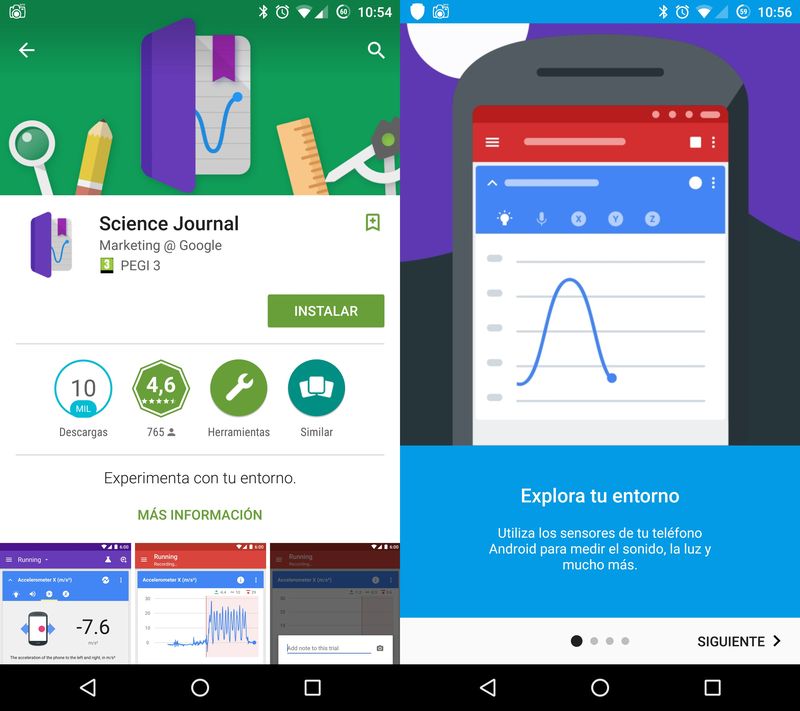 science journal - instalación