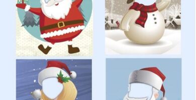 editor caras navidad