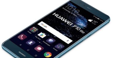huawei p10 lite blue front