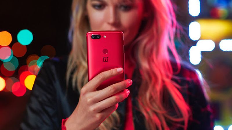 oneplus 5t lava red