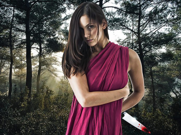 woman survival horror