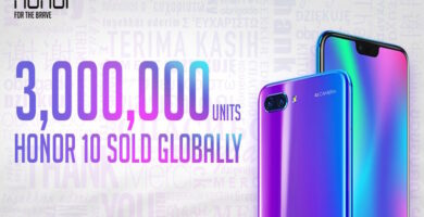 Honor 10 3 million sales