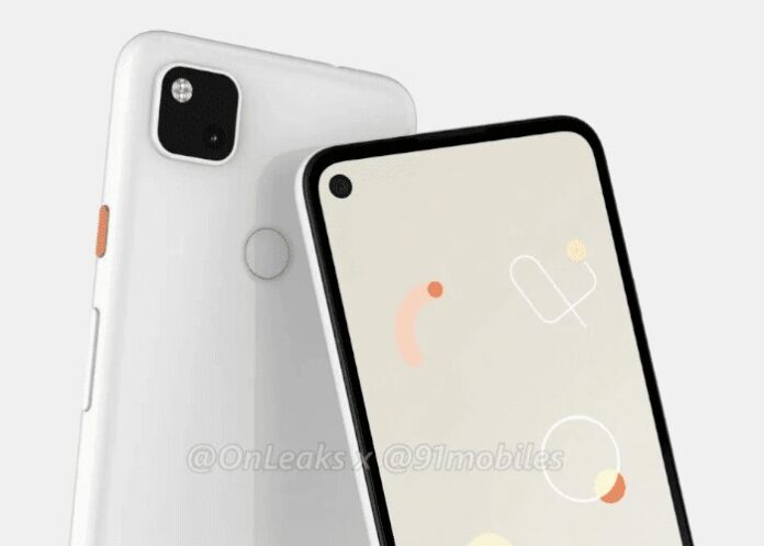 google pixel 4a render