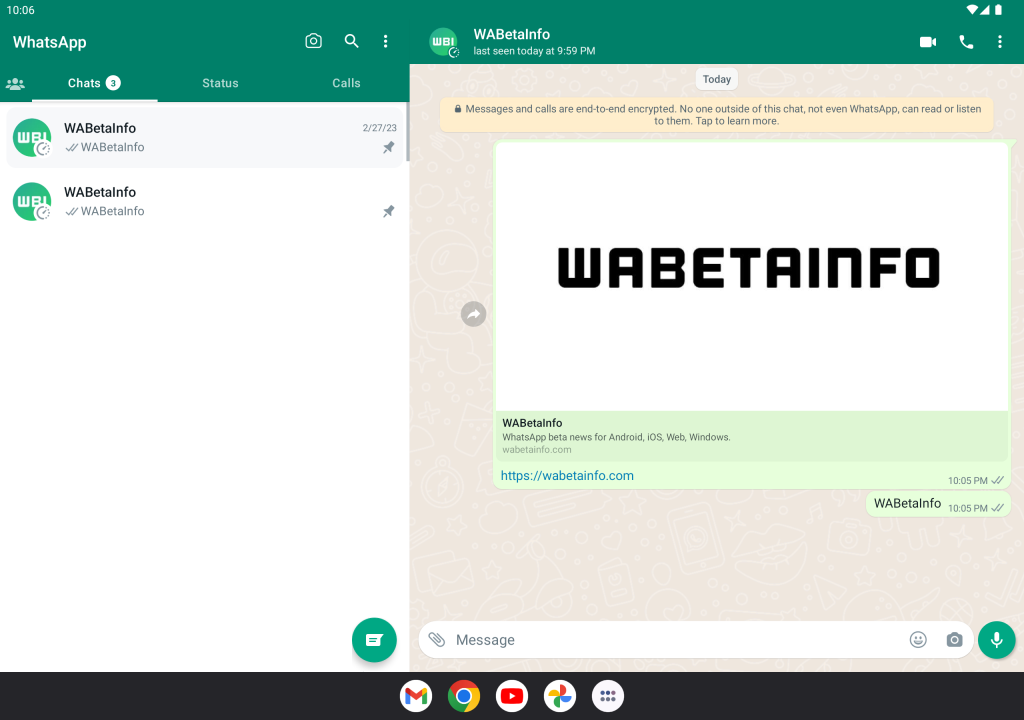 WhatsApp-tablet