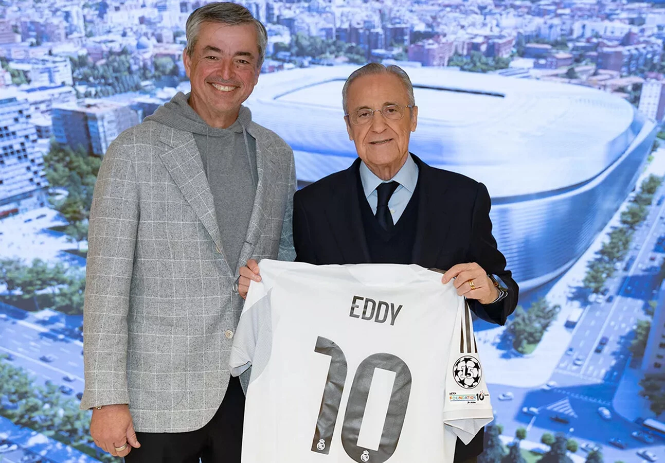 Eddy Cue y Florentino Pe?re,