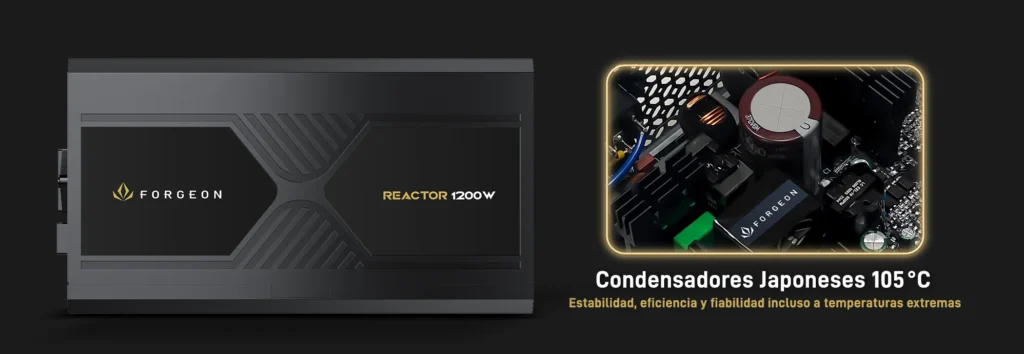 Forgeon Reactor 1200W ATX 3.1 durabilidad