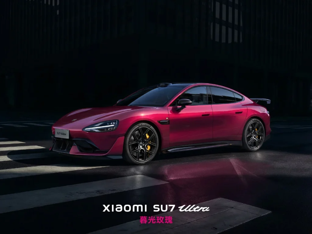 Xiaomi SU7 Ultra: El alerón de fibra de carbono que "estira" tu autonomía y el color que humilla a los premium 2 Rosa Crepusculo del SU7 Ultra 2