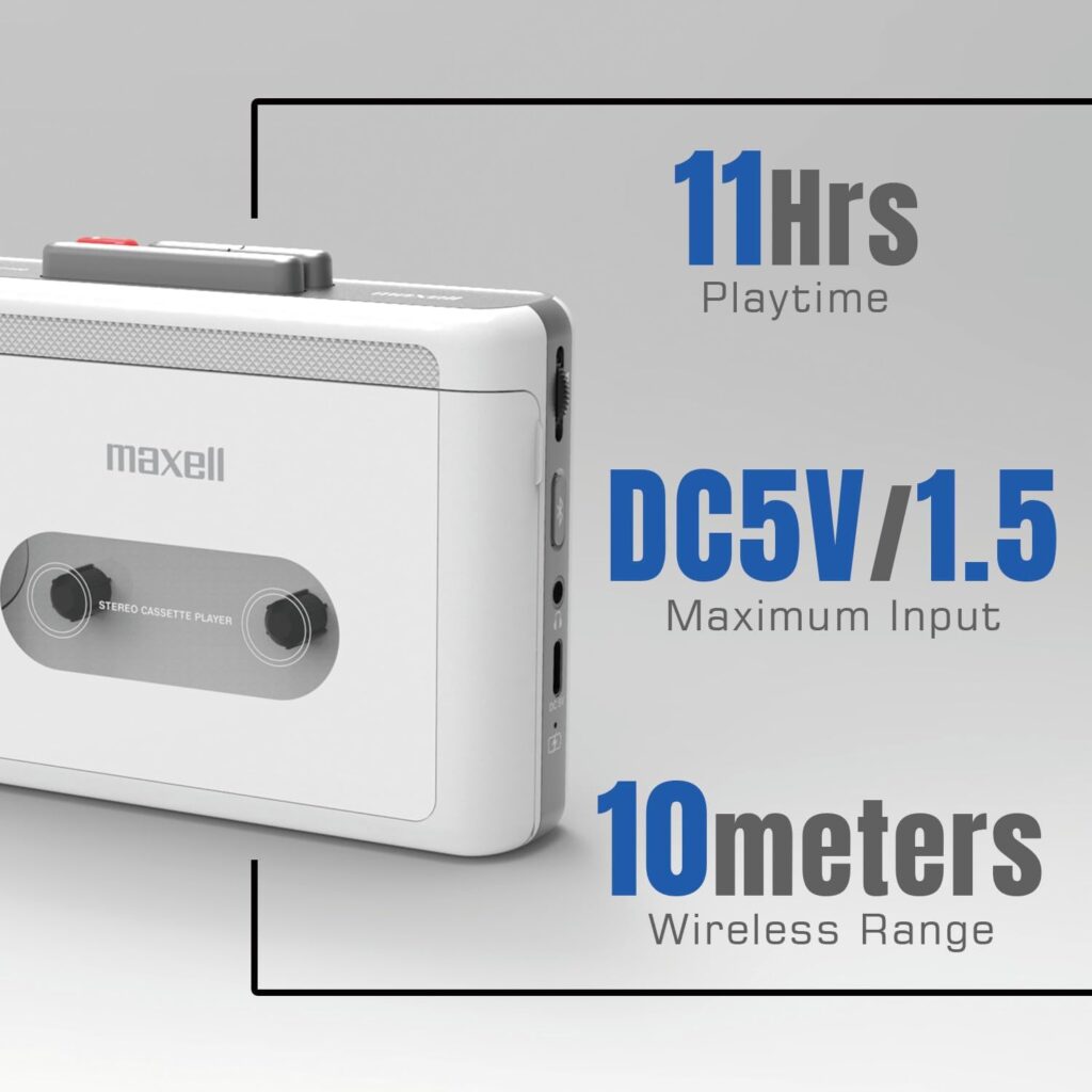 Maxell Reproductor de casete inalambrico 1