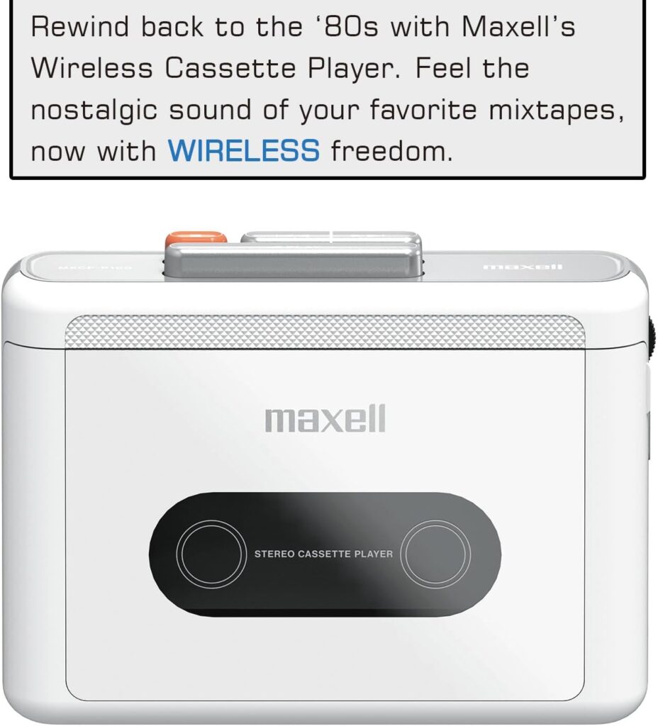 Maxell Reproductor de casete inalambrico Wireless