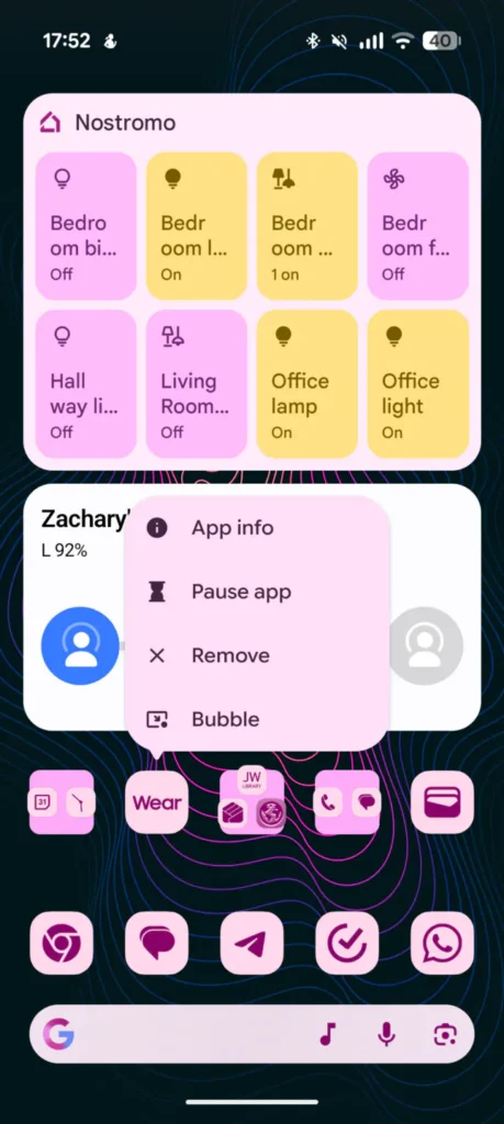 android 17 app bubble