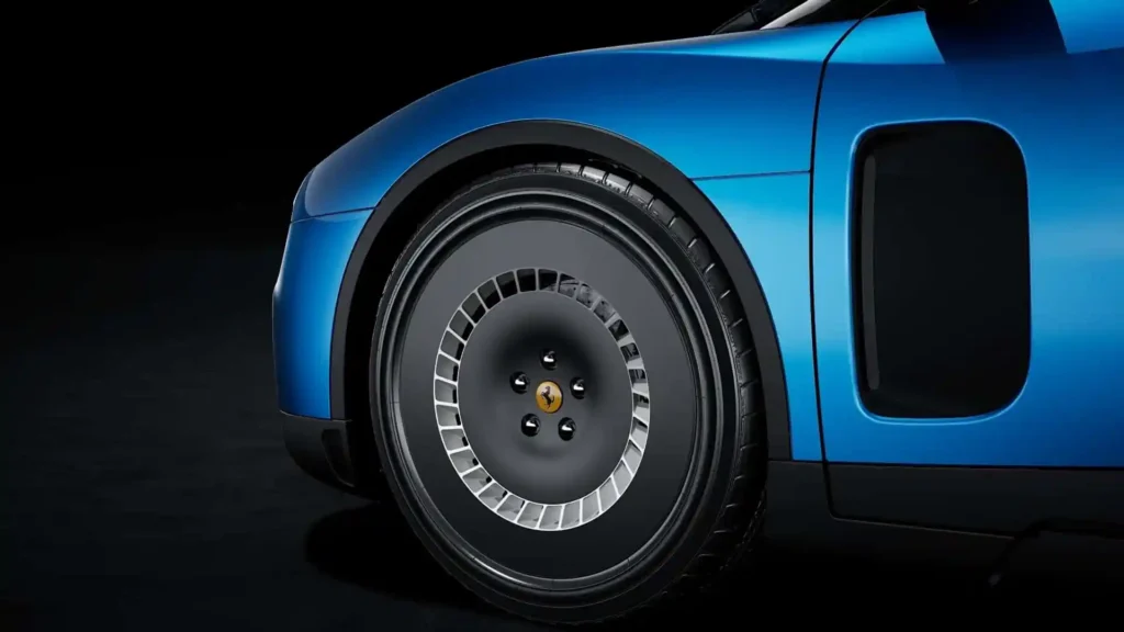 Configurando el Ferrari Luce EV: 35 tonos de pintura y el sello analógico-digital de Jony Ive 2 Ferrari Luce EV azul