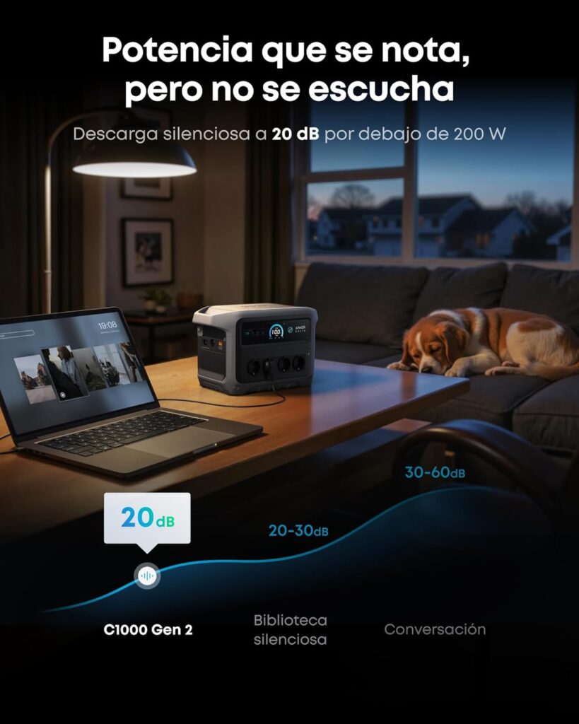 Se acabó pagar facturas de luz: El monstruo solar Anker SOLIX C1000 Gen 2 se desploma un 45% en Amazon 3 Anker SOLIX C1000 Gen 2 estacion de energia portatil 1
