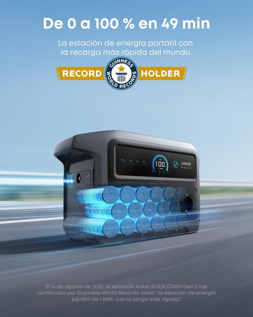 Se acabó pagar facturas de luz: El monstruo solar Anker SOLIX C1000 Gen 2 se desploma un 45% en Amazon 2 Anker SOLIX C1000 Gen 2 oferta 1