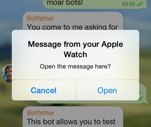 Apple Watch Telegram