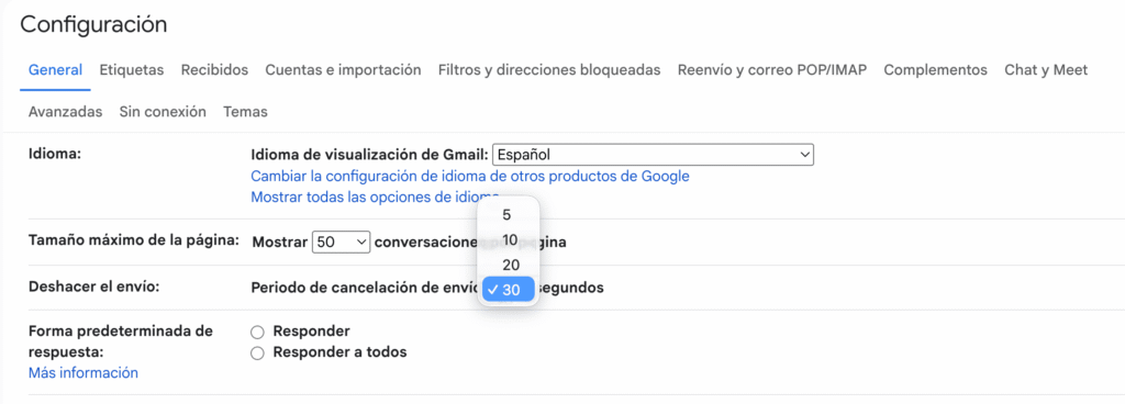 Gmail deshacer correo 1