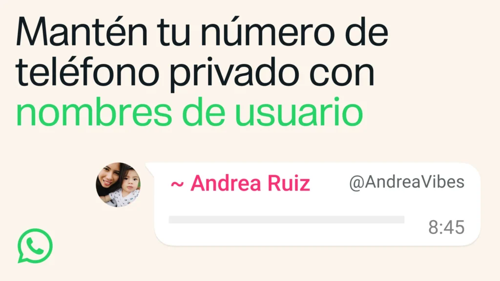 WhatsApp ocultar numero telefono
