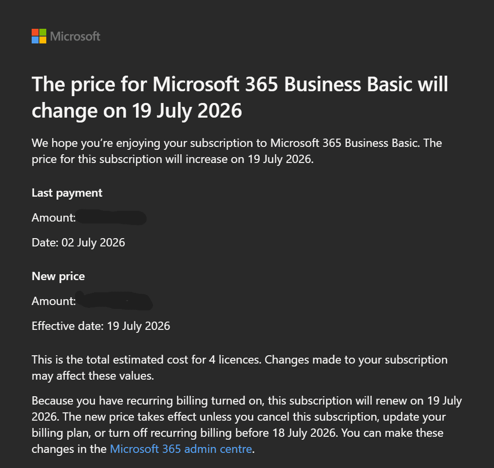 Microsoft 365 price increase 1