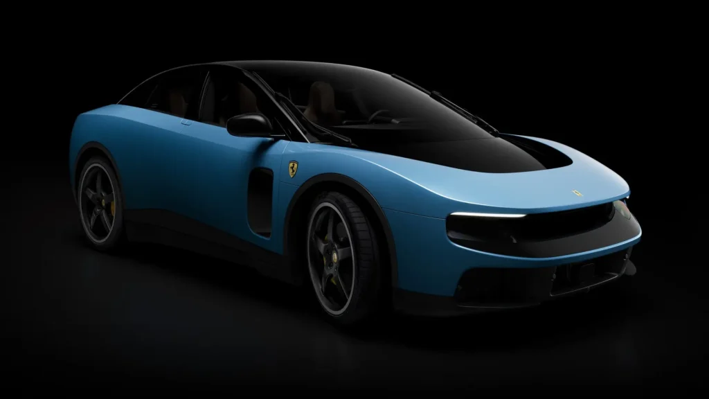El polémico Ferrari Luce, diseñado por Jony Ive y "odiado" por todos, arrasa en ventas y agota su stock para 2026 1 ferrari luce azul 1