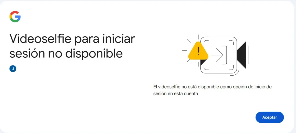 Adiós a la pesadilla de olvidar la contraseña: Google estrena la recuperación por 'vídeo selfie' 1 video selfie iniciar sesion google