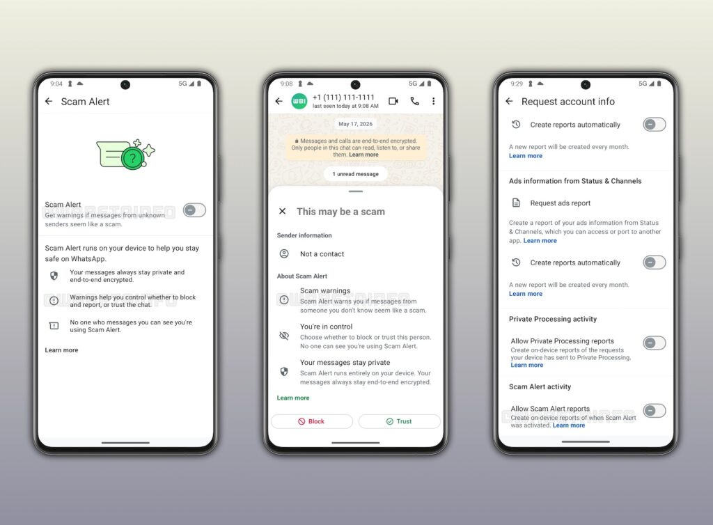 WhatsApp estrenará 'Scam Alert' para frenar las estafas y Amazon comienza a meter publicidad en Prime Music 1 WhatsApp avisar estafas 1