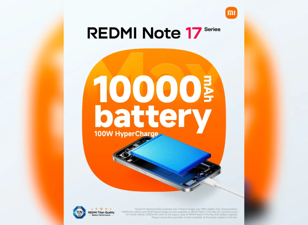 Xiaomi rompe el mercado con el Redmi Note 17 Pro Max: Batería monstruosa de 10.000 mAh y carga de 100 W 1 Xiaomi redmi note 17 1 1