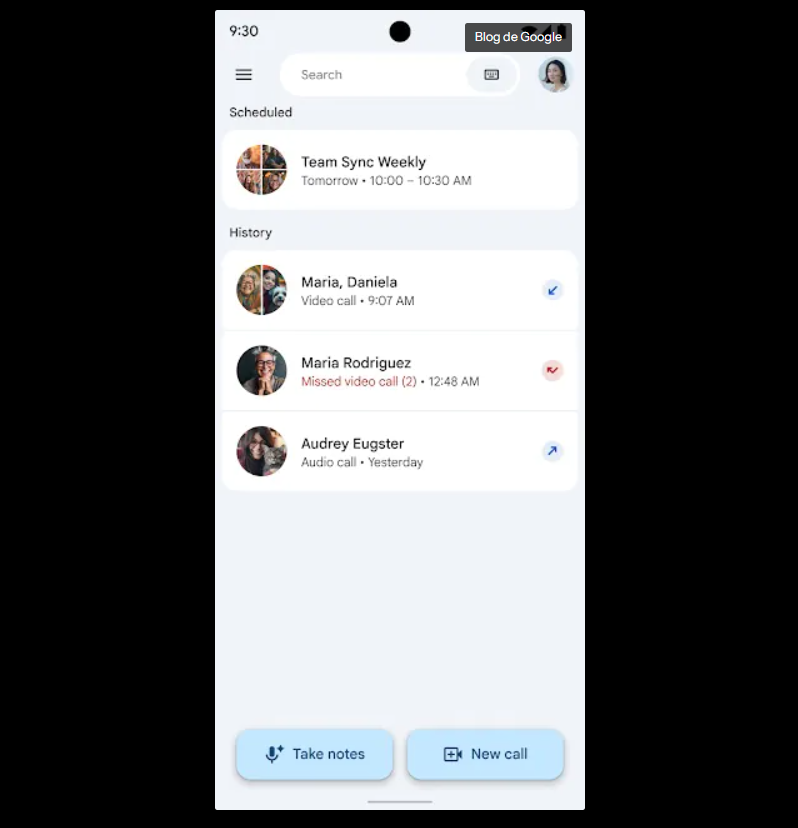 notas en google meet