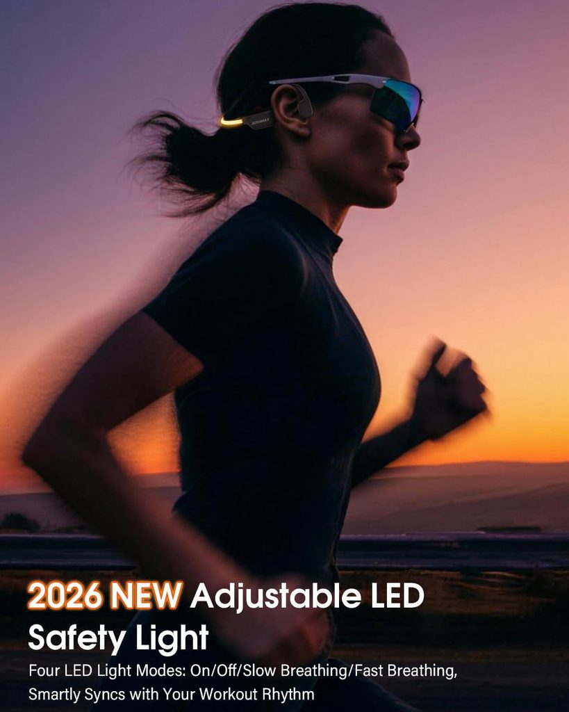 ¡Chollazo en Amazon! Auriculares deportivos de conducción ósea ZOVIMAX con luz LED y Bluetooth 6.0 por solo 39,99 € 1 ZOVIMAX Auriculares Conduccion Osea