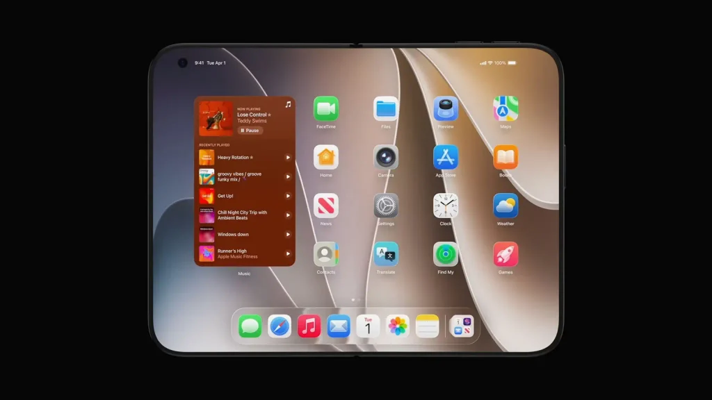 Apple irrumpe en el mercado de los plegables con el iPhone Duo: La auténtica pesadilla de Samsung y Xiaomi ya es una realidad 1 iPhone Duo