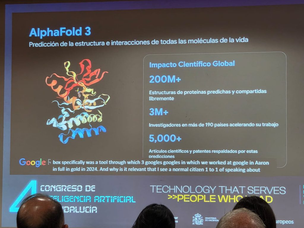 De cinco años de doctorado a cuestión de semanas: Pilar Manchón desvela en #TAIGranada la revolución de AlphaFold 3 y el mapa del cerebro humano 1 AlphaFold 3 Pilar Manchon