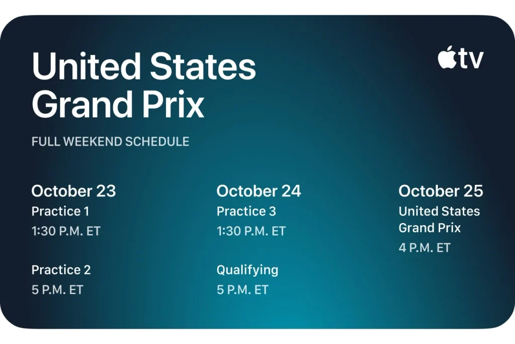 Apple TV Dolby Atmos llega a la F1 3