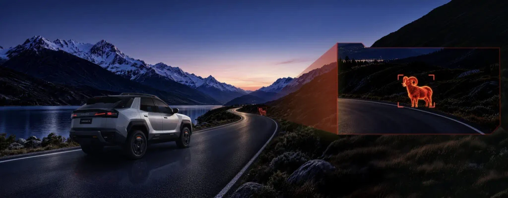 Omoda X: La estética 'Mecha' y la cámara térmica de visión nocturna asaltan el mercado de los SUV 2 OMODA X 3 camara termicawebp